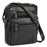 "Omar" Petite Sacoche Bandoulière Cuir Homme pour Tablette 8,4 Pouces