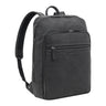 Grauer herren leder rucksack retro 