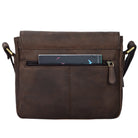 Leder Herren Handtasche braun