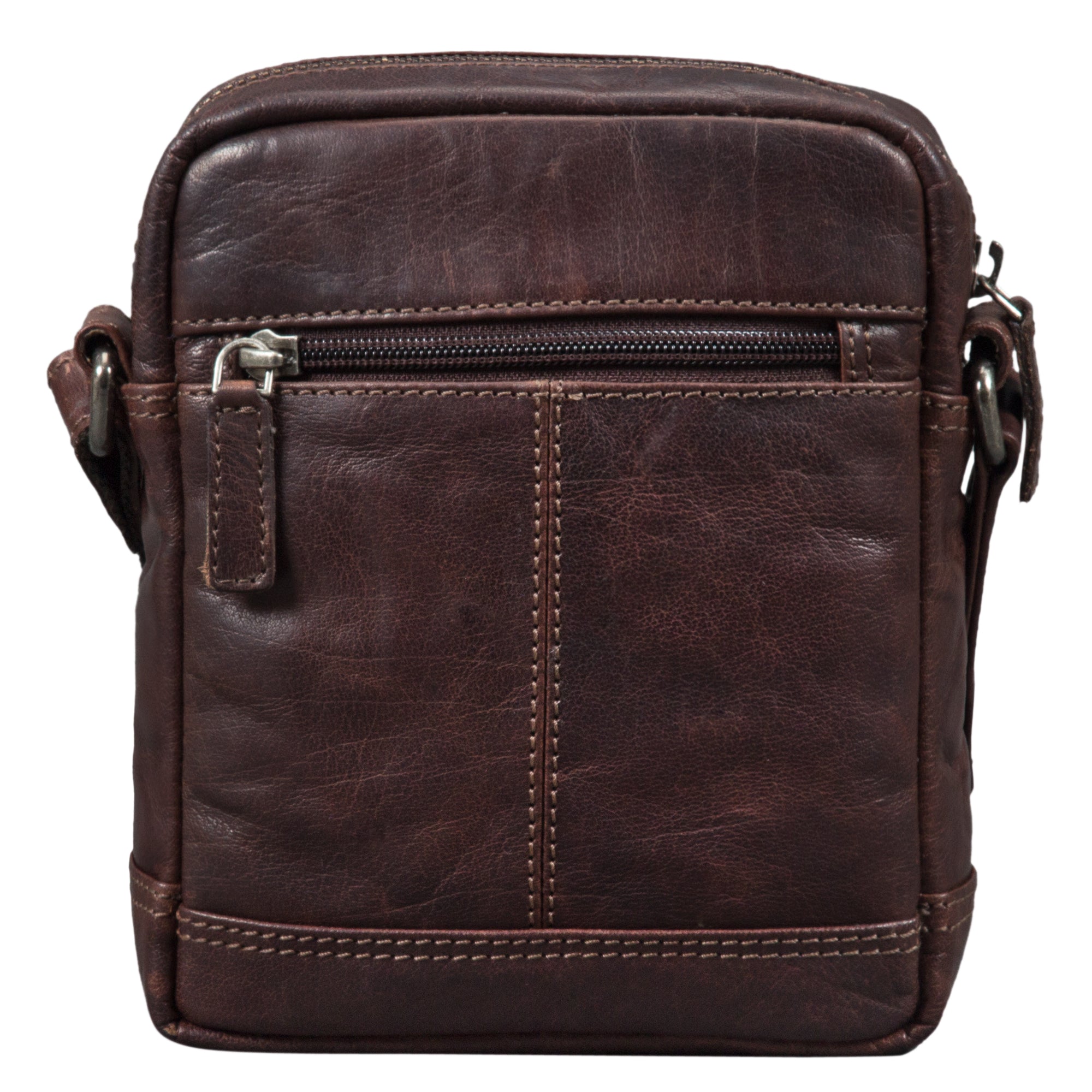 Lederhandtasche Herren Vintage braun
