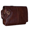 "Alex" Sac Messager en Cuir Véritable pour Ordinateur Portable 15,6 Pouces