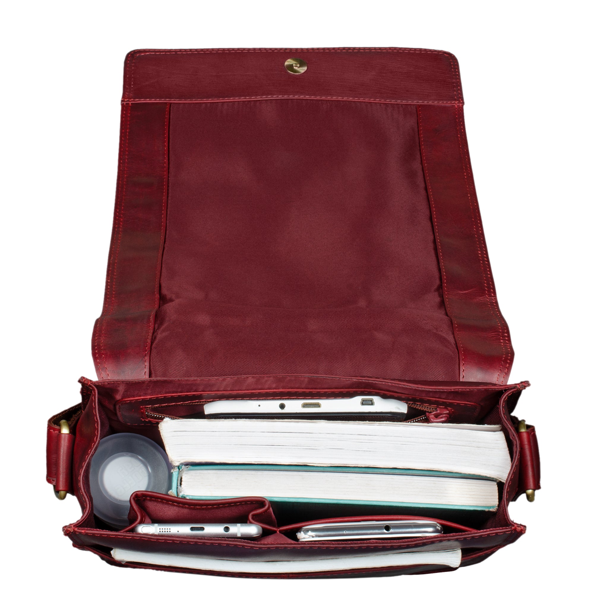 umhängetasche damen klein rot leder