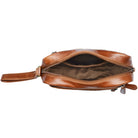 Handgelenktasche Leder Reißverschluss