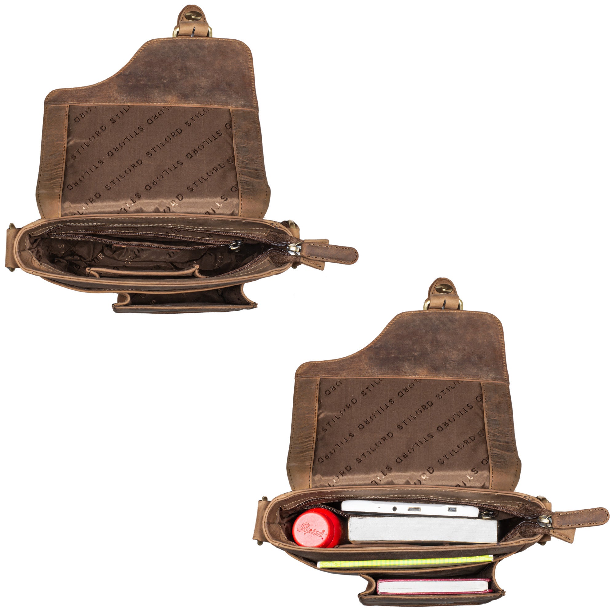 Herrentasche klein braun im VinNtage Design