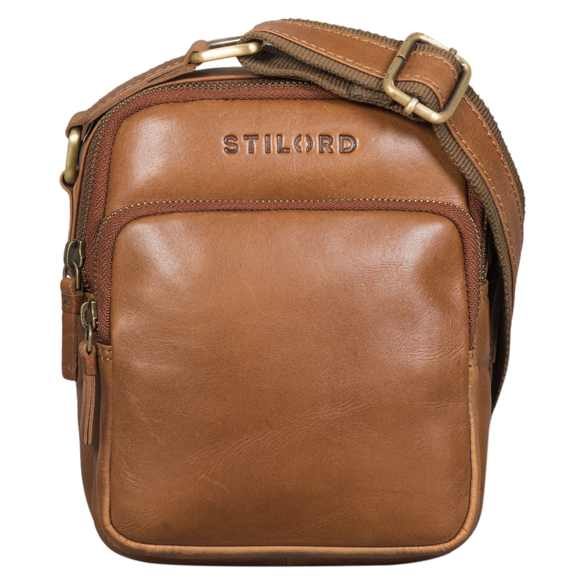 Kompakte Herren Ledertasche für den Alltag