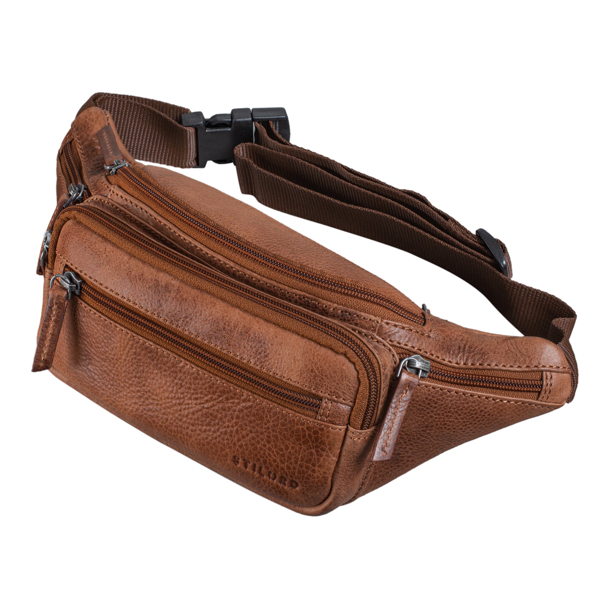 Festivaltasche Damen Herren Leder braun