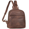 "Elonora" Sac à dos en cuir vintage 2 en 1 Femme