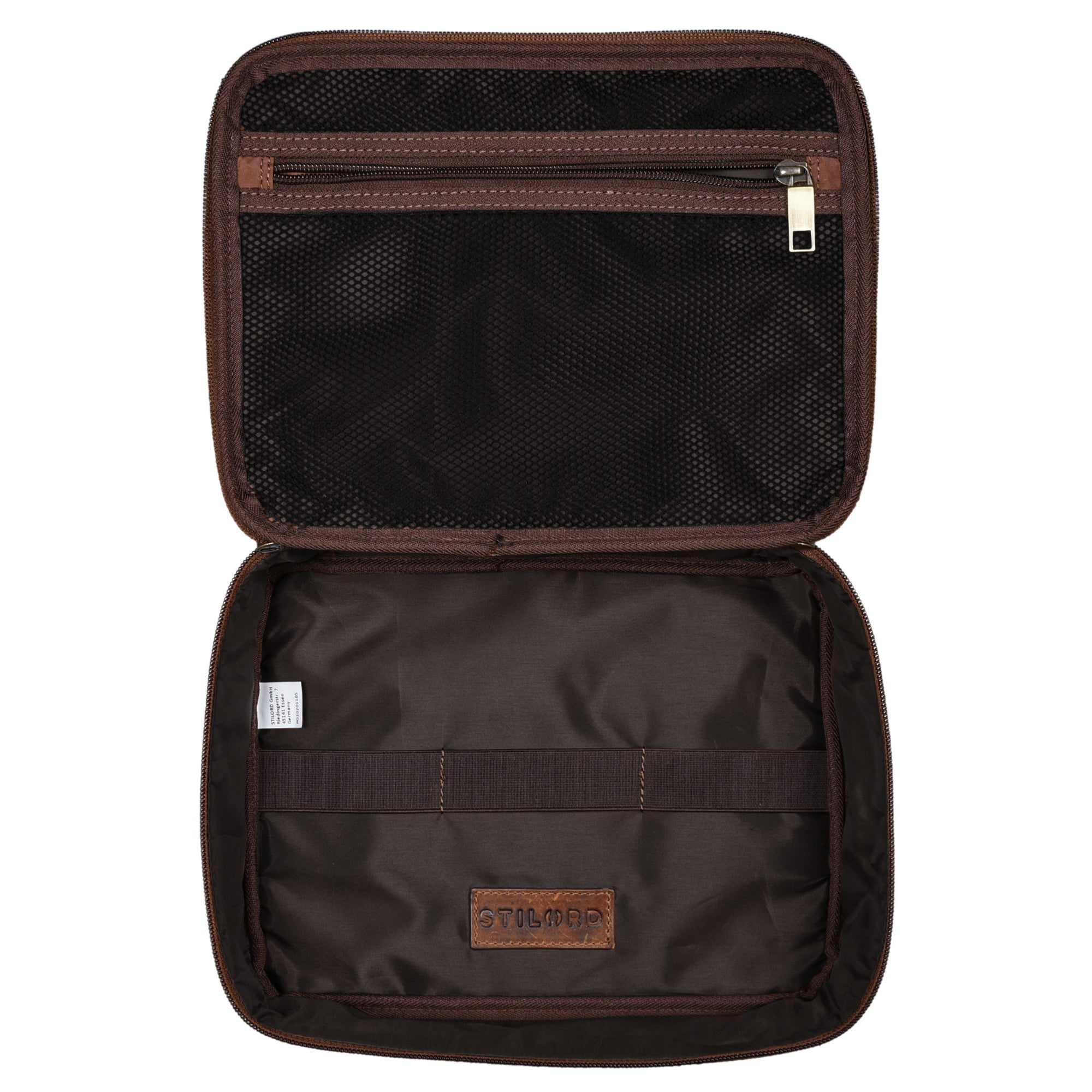 Kulturtasche Leder groß