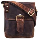 Vintage Leder Umhängetasche klein Männer