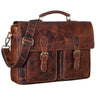 "Owen" Sac Cartable Cuir Vintage
