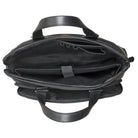 Ledertasche Damen Laptopfach 13 13.3 Zoll schwarz