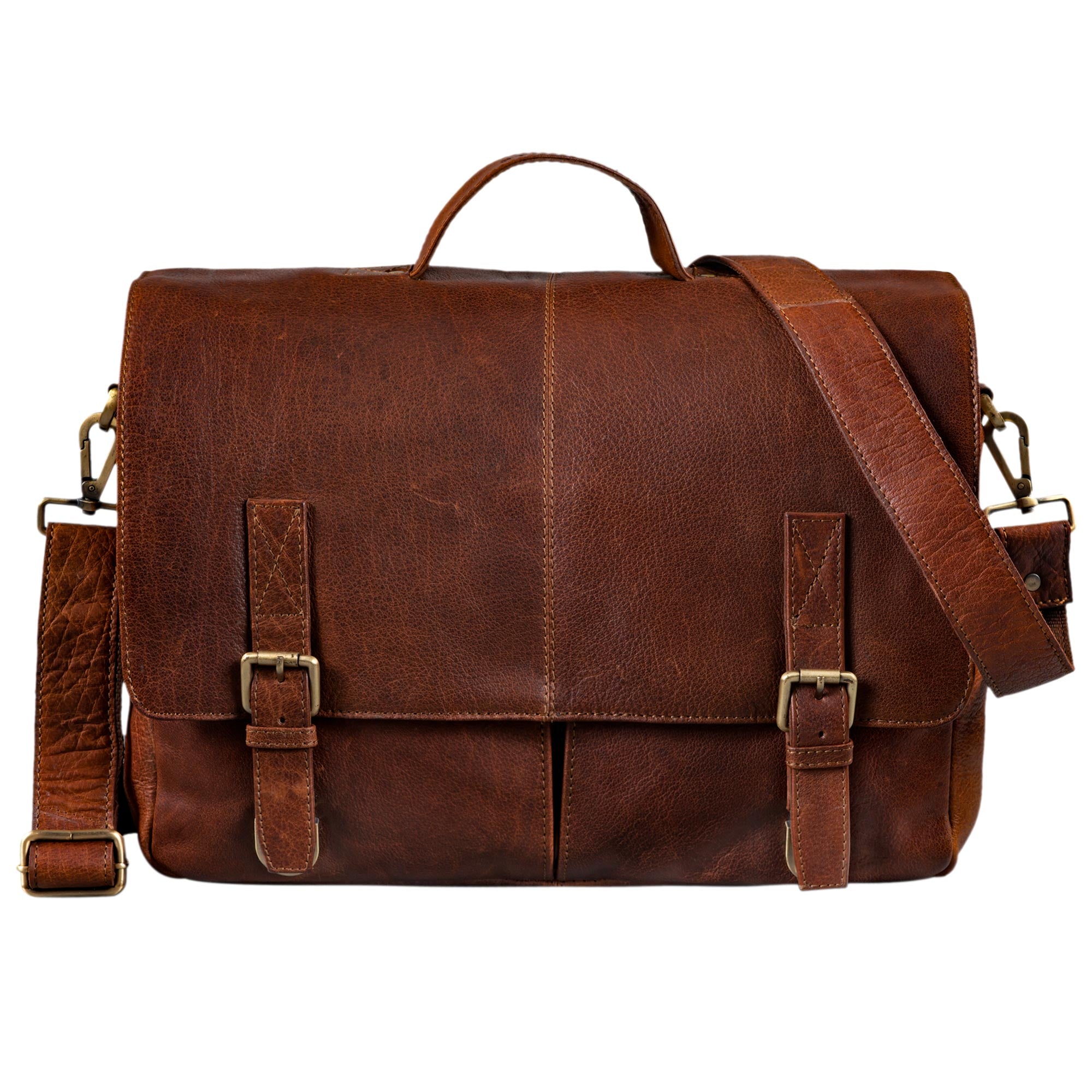 Klassische Bürotasche Leder braun