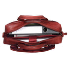 Rote Ledertasche Aktentasche Vintage