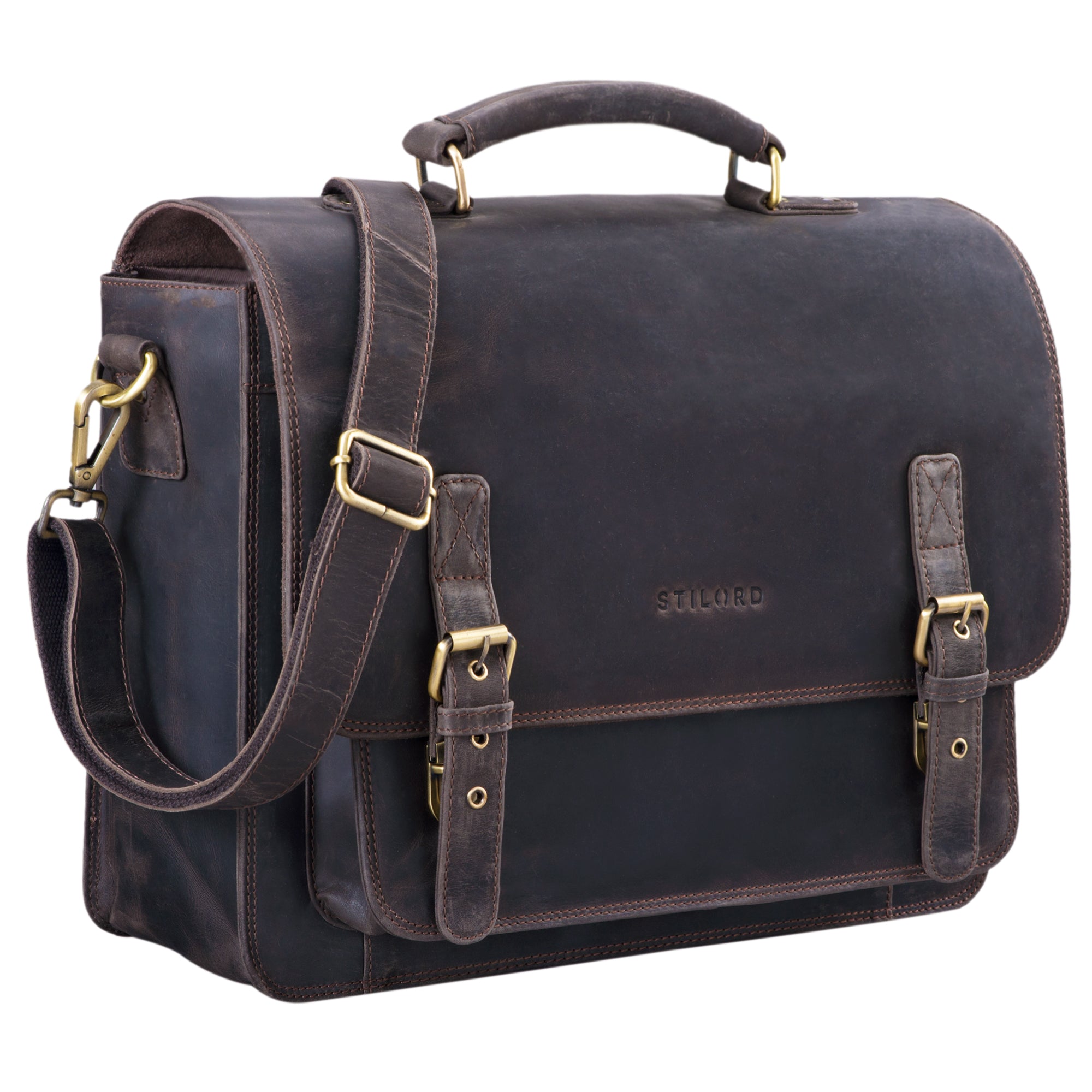 Leder Business Aktentasche Herren braun