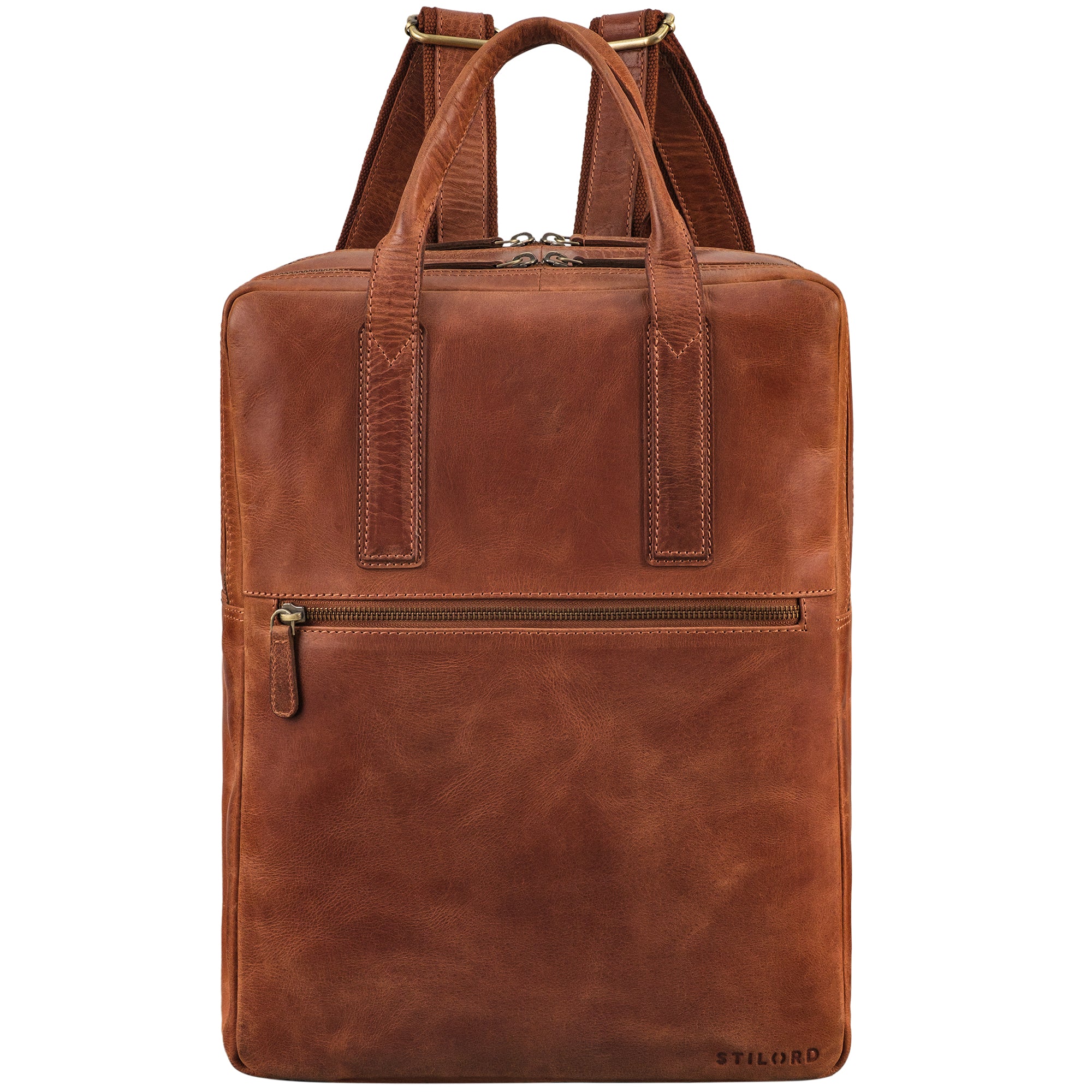 Leder Business Rucksack Braun