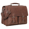 "Clarence" Serviette Cuir A4 Vintage