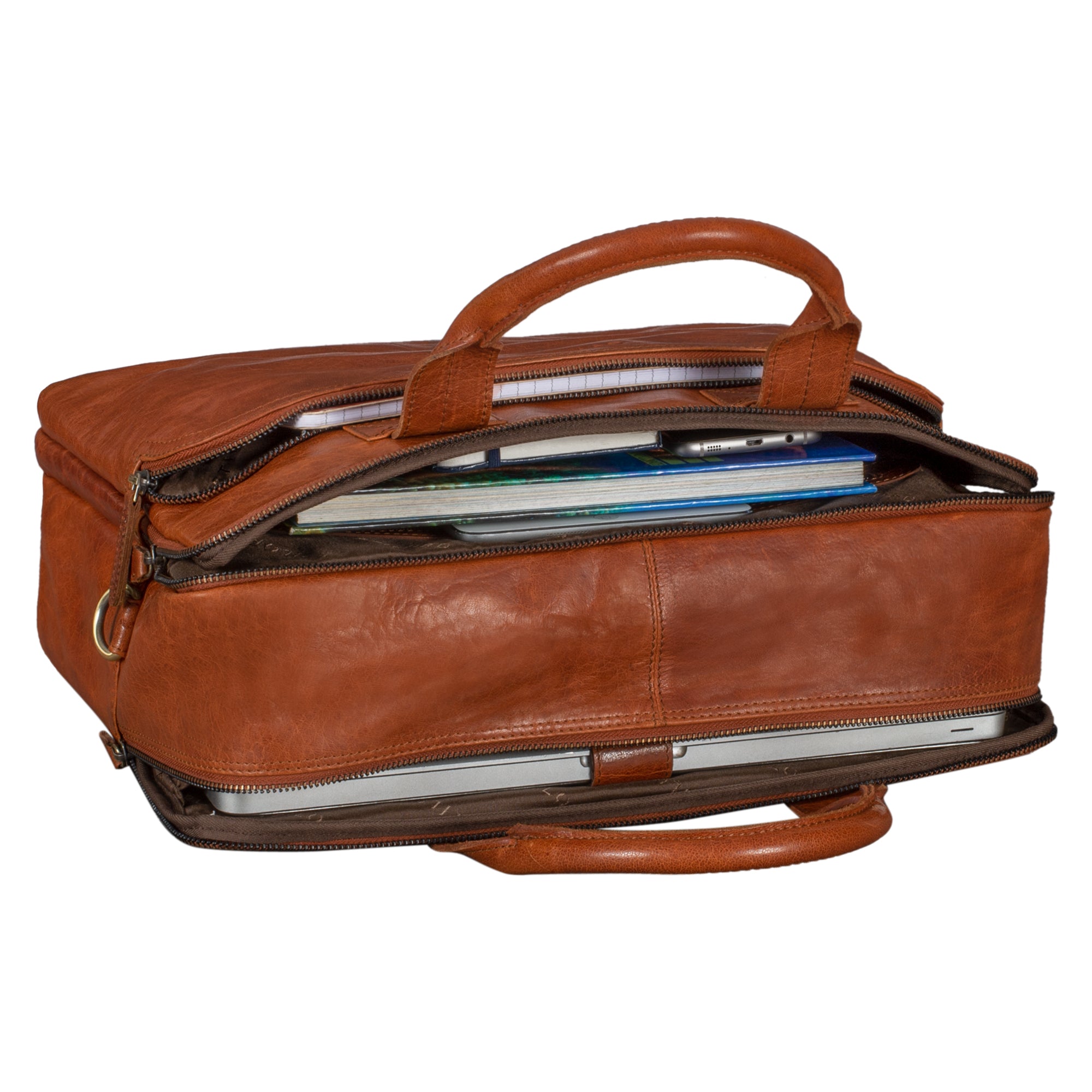 Vintage Henkeltasche aus hochwertigem Leder