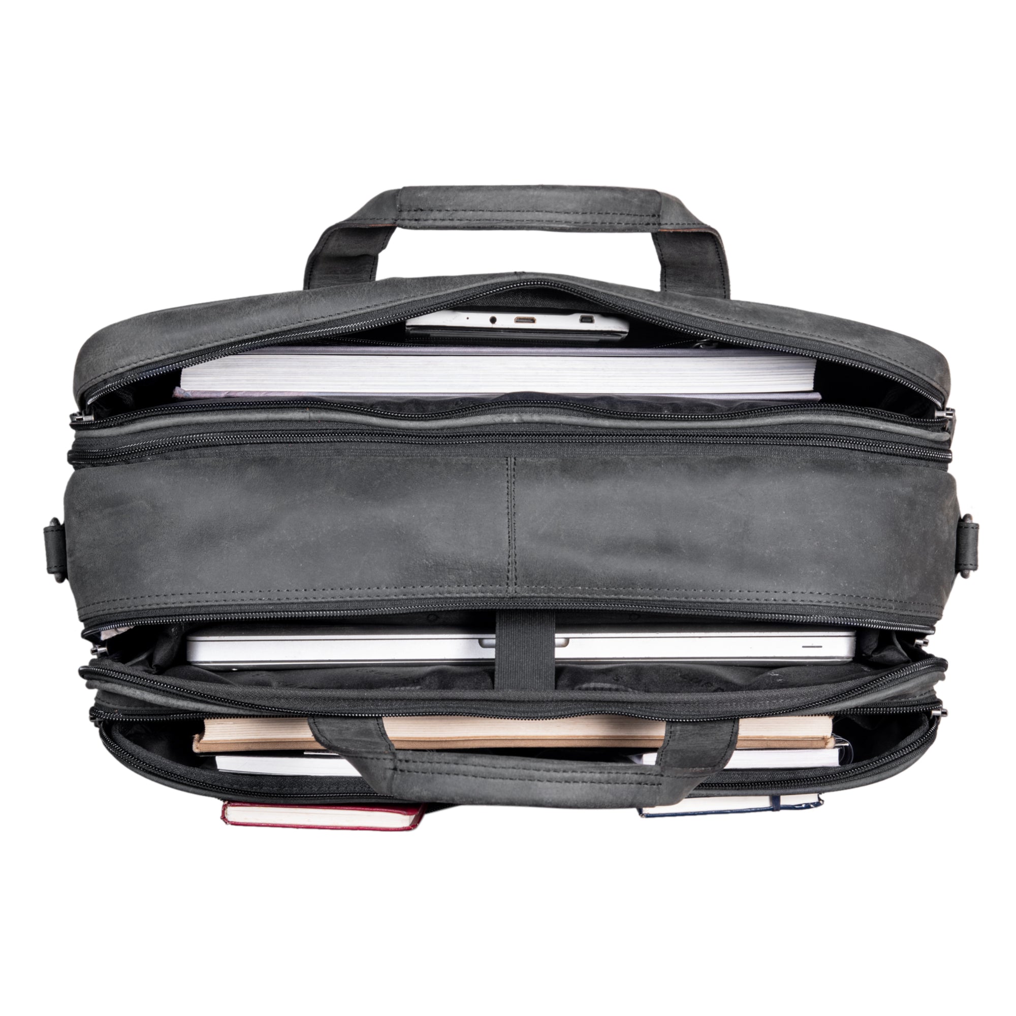 Herren tasche rucksack leder grau