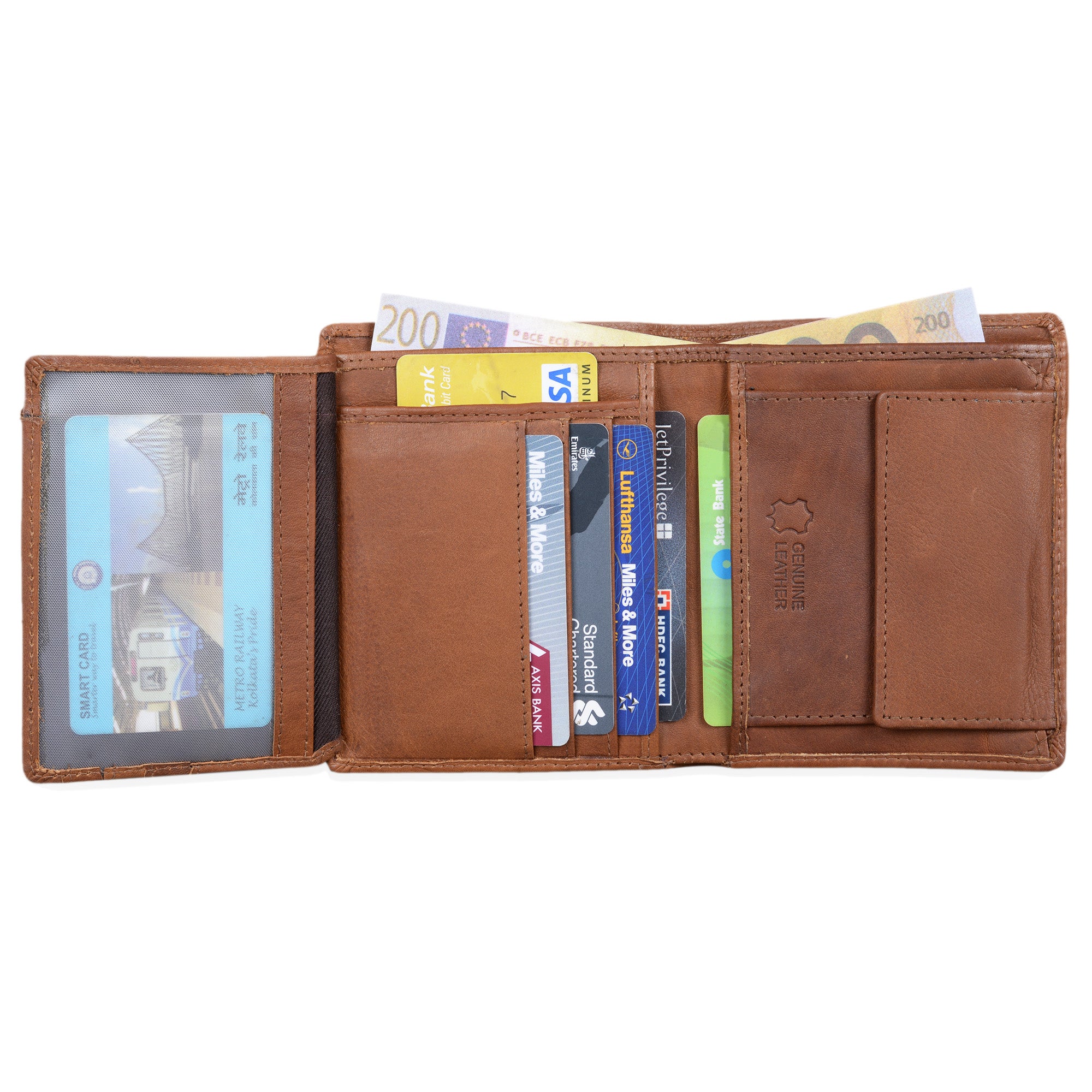 Portemonnaie Leder cognac