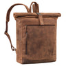 "Lutz" Grand Sac a Dos Roll Top Cuir