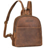 "Elonora" Sac à dos en cuir vintage 2 en 1 Femme