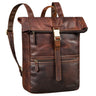 "Cairo" Sac à Dos Roll Top Cuir