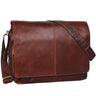"Alex" Sac Messager en Cuir Véritable pour Ordinateur Portable 15,6 Pouces