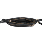 Ledertasche Umhängetasche klein schwarz