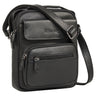 "Amir" Petite Sacoche Bandoulière Cuir Homme pour Tablette 8 Pouces