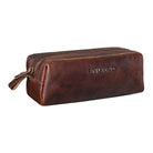 Leder Federmappe braun