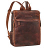 "Tarik" Sac a dos antivol cuir pour tablette 10,5