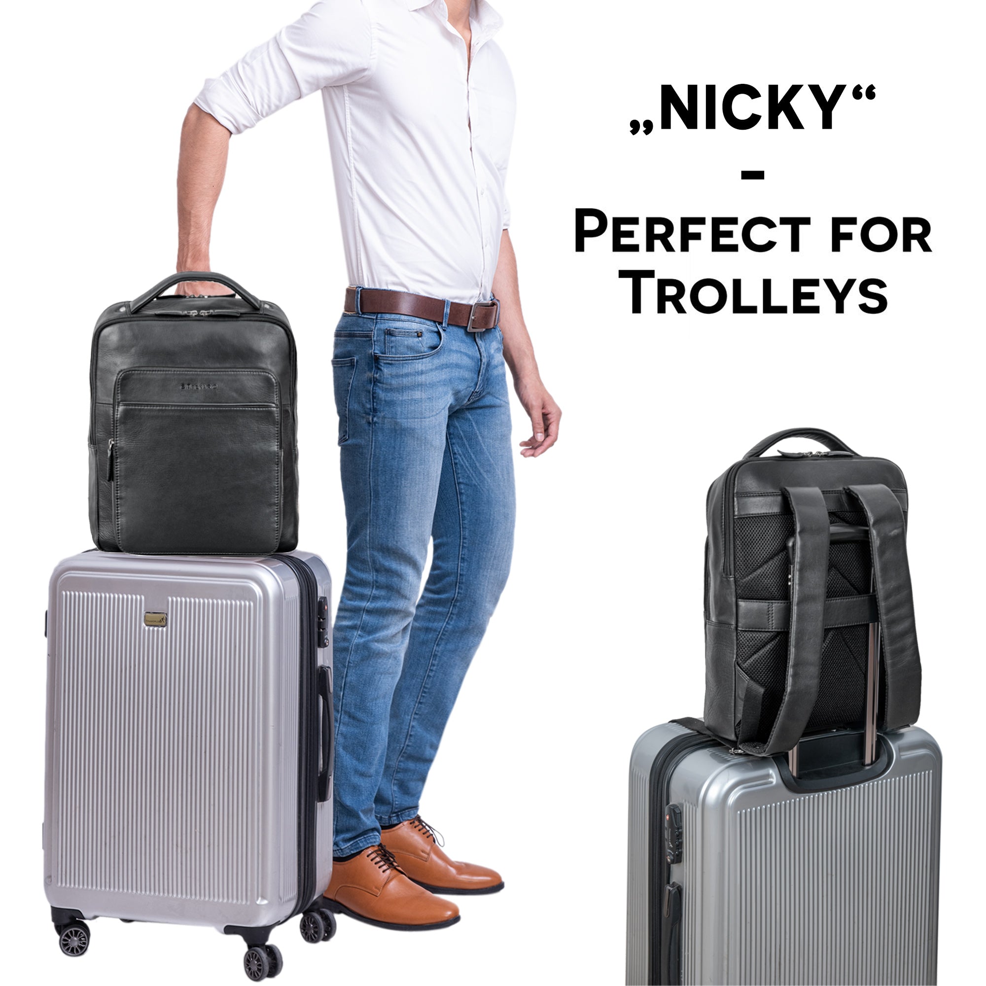 Rucksack Reisen Trolleyhalter