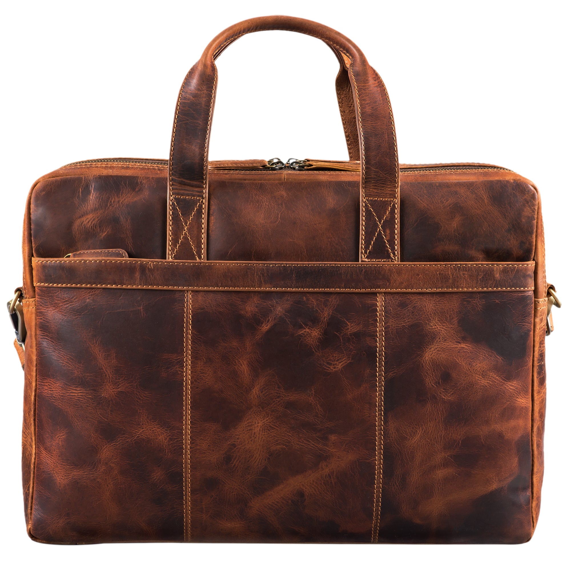 Vintage Ledertasche 15.6 Zoll Laptopfach