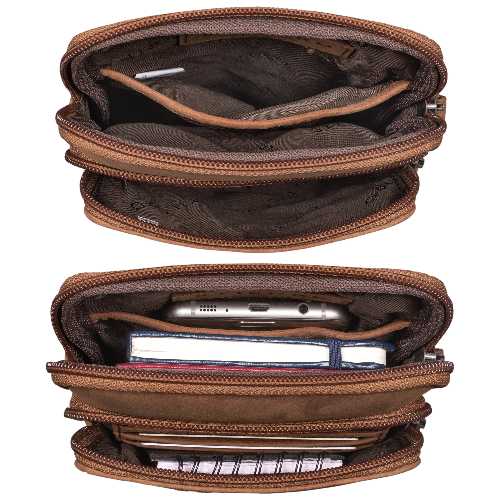 Tasche Leder braun Handy