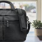 schwarz schulterpolster ledertasche
