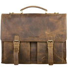 Ledertasche braun im Vintage Style für Damen Herren