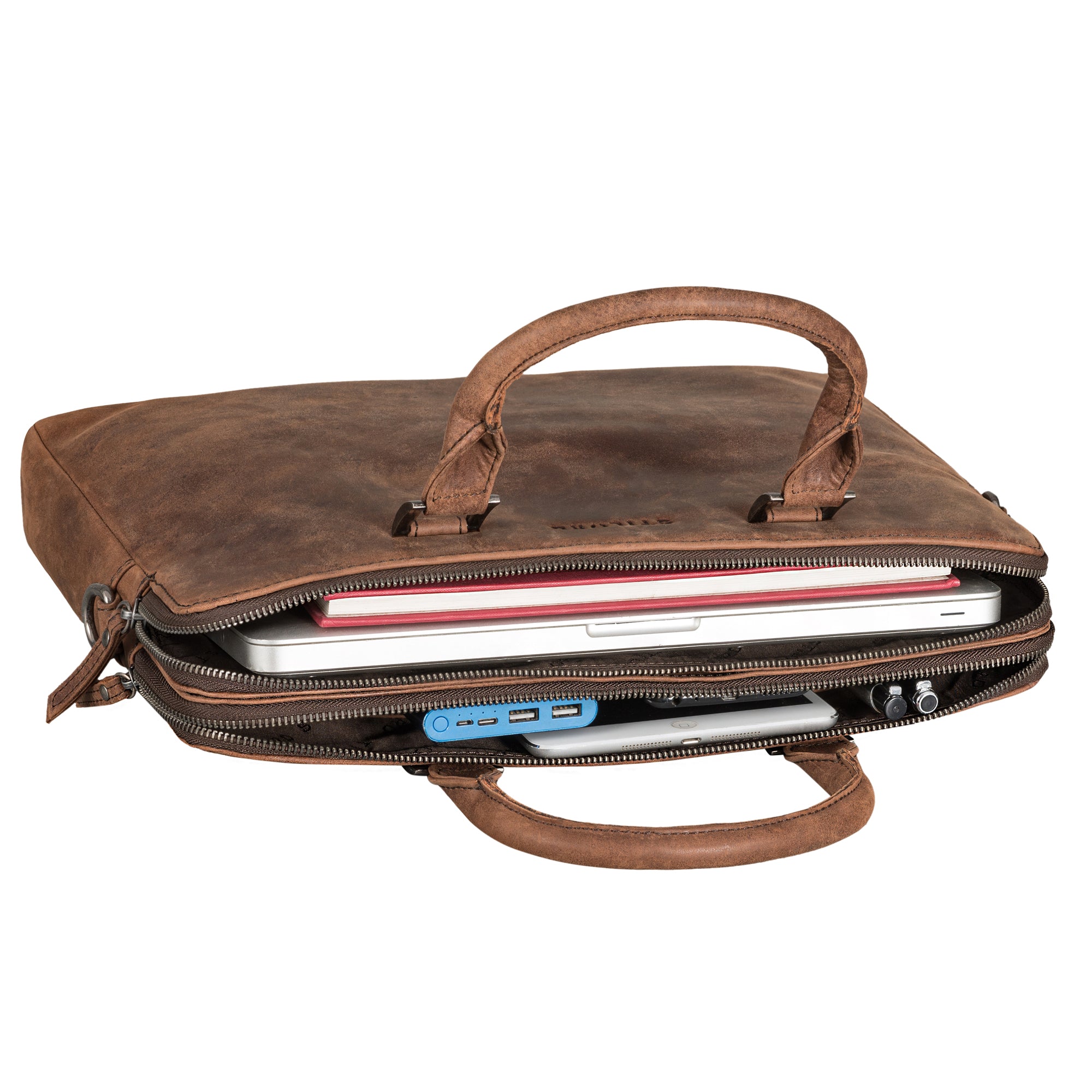 Ledertasche Damen braun