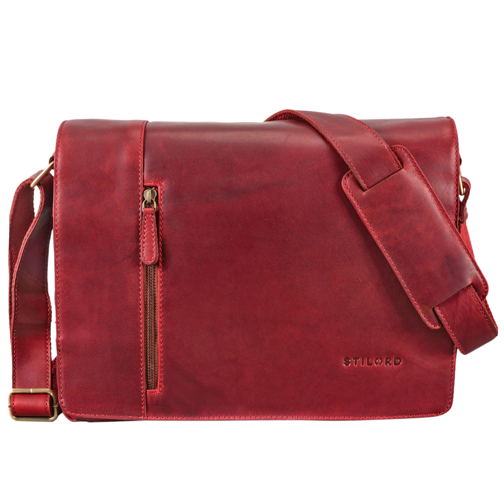 laptoptasche 15.6 zoll leder rot