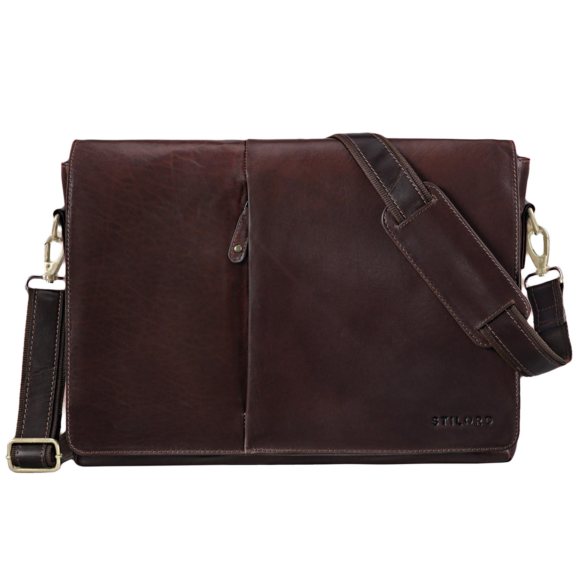 schultertasche herren leder braun