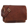 "Tom" Sac Messenger Vintage en Cuir 15 Pouces
