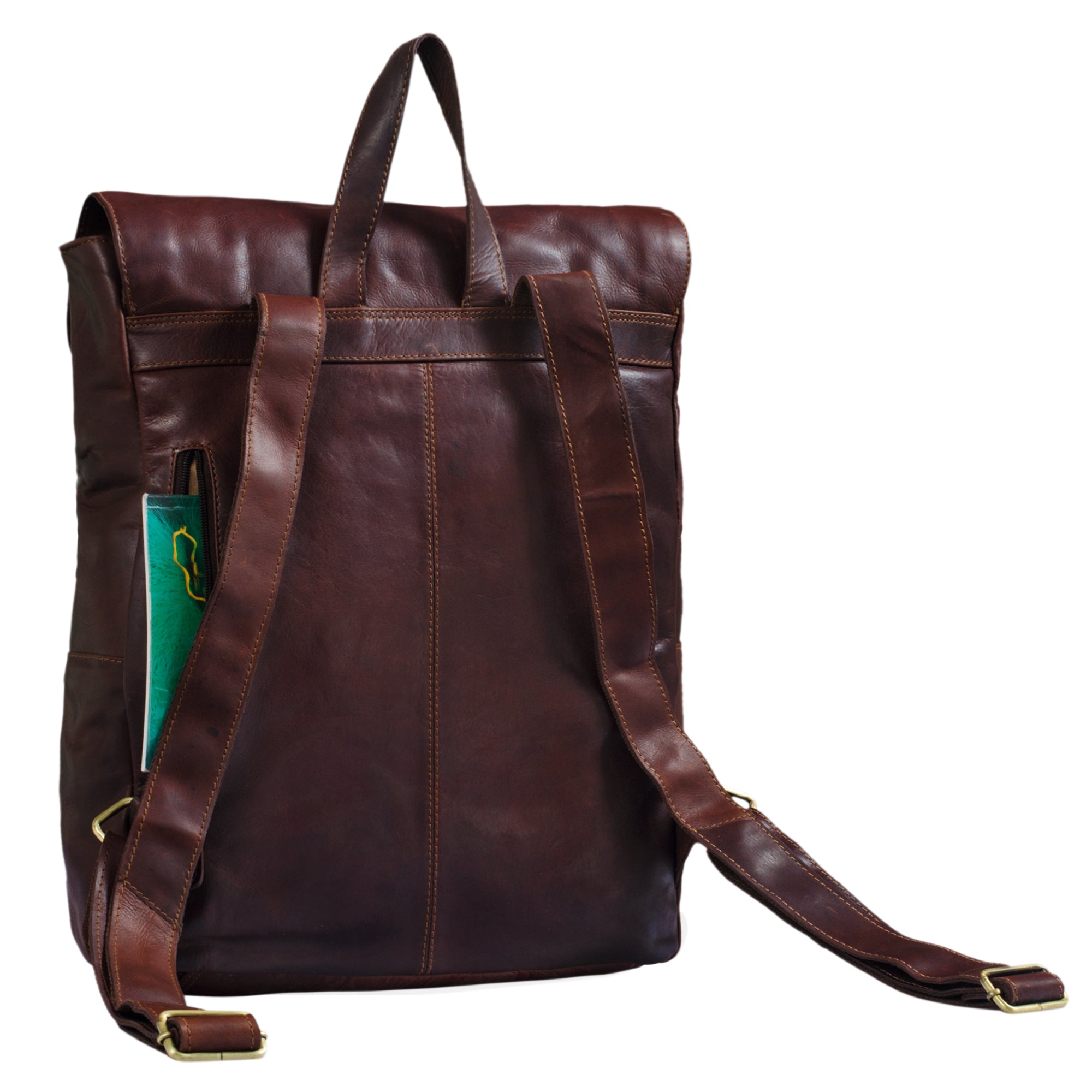 Lehrer Rucksack Leder Vintage