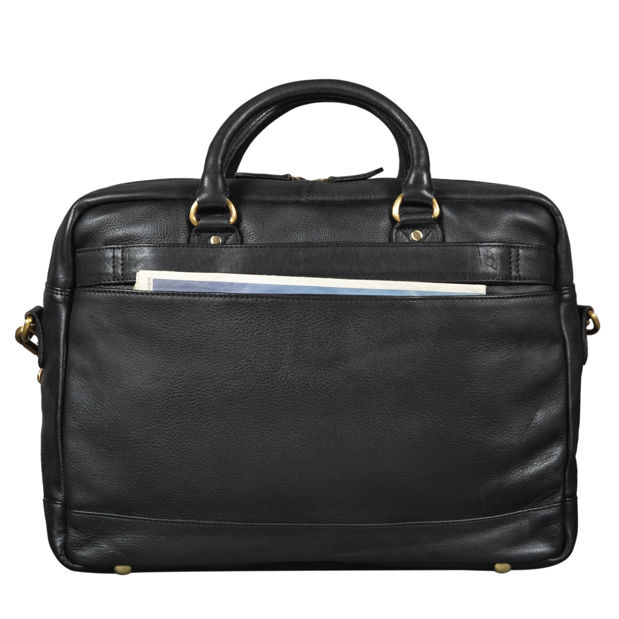 Uni Ledertasche schwarz