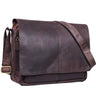 "Alex" Sac Messager en Cuir Véritable pour Ordinateur Portable 15,6 Pouces