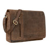 "Nicolas" Vintage Sac Messager Cuir