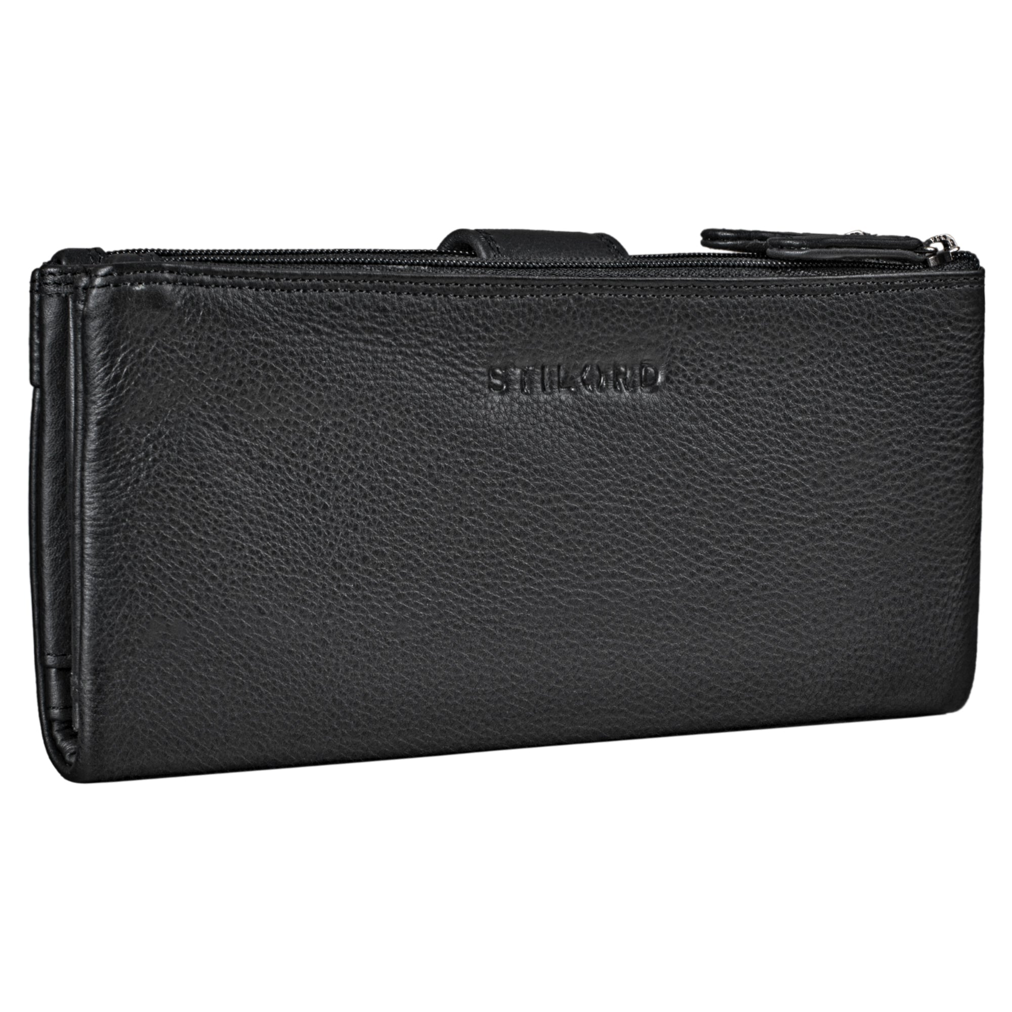 Wallet Schwarz echtes Leder