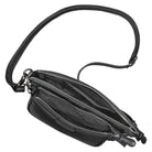 Vintage Umhängetasche klein Damen schwarz