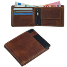 Portemonnaie echtes Rindsleder Retro Vintage für Herren