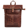 "Niagara" Sac à Dos Rolltop en Cuir pour Femmes – pour PC Portable 13,6 Pouces & Documents A4