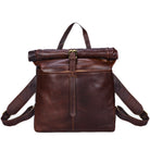 Leder Rucksack Roll Top Überschlag