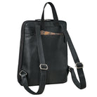 Cityrucksack Leder schwarz